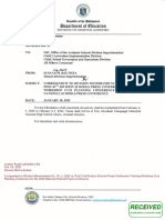 Corrigendum to Division  Memorandum No 16, s. 2020 re Post 31st Division Schools Press Conference Training-Workshop Cum Planning Conference for the 2020 National Schools Press Conference