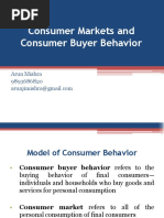 Consumer Markets and Consumer Buyer Behavior PDF