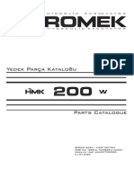 Hidromek HMK 200W Parts Manual