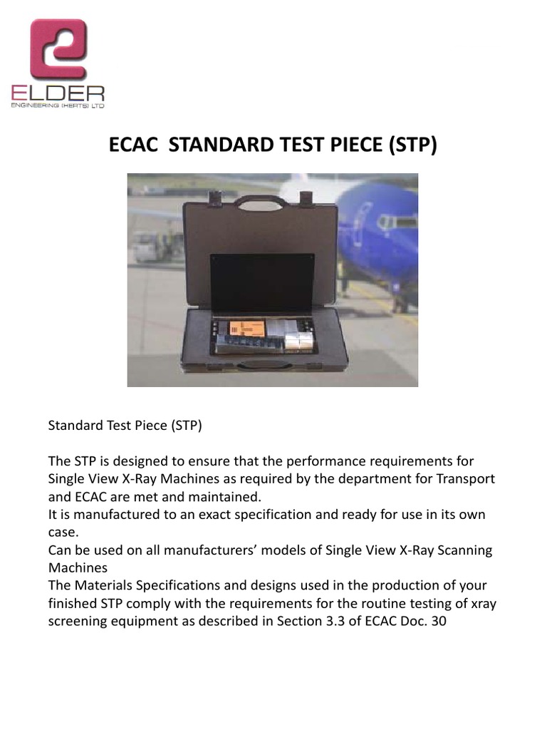 ECAC Standard Test Piece Specifications | PDF
