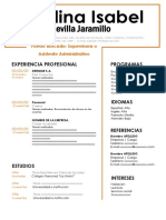 Supervisora asistente admin CV Ondina Revilla