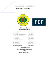 Laporan Tetap Praktikum Biokimia Nutrisi