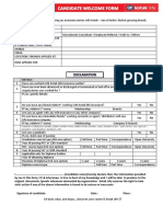 Candidate Welcome Form With Ticket Number - Logo