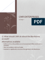 CMR Enterprises: Group 1