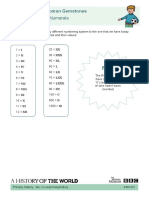 BHW Roman Numerals Worksheet PDF