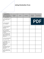 Evaluation Form PDF