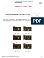 Guitar Power Chord Chart - Online Chord Table + Downloadable PDF