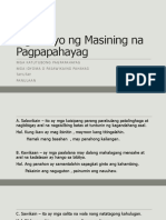 Mga Anyo NG Masining Na Pagpapahayag