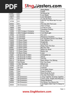 SingMasters English Songs PDF | PDF | The Beach Boys | Pop Songs