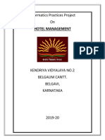 Hotel Management Ip Project