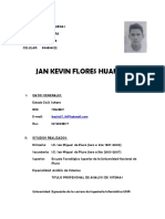 Perfil profesional de Jan Kevin Flores Huaman