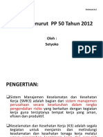 SMK3 Menurut PP50 TH 2012