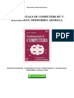 Fundamentals Of Computers Download Free Ebook