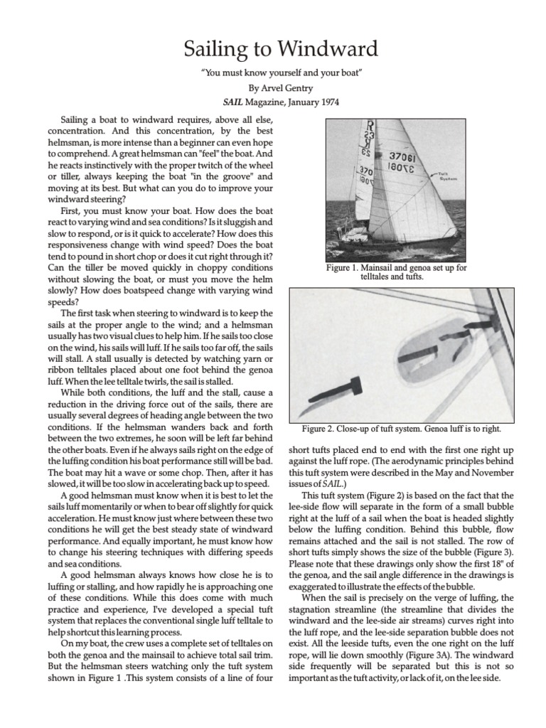 Arvel Gentry-10-Sailing - To - Windward | PDF | Rudder | Sail