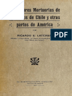 Ricardo Latcham Costumbres Mortuorias de Los Indios de Chile y Otras Partes de América