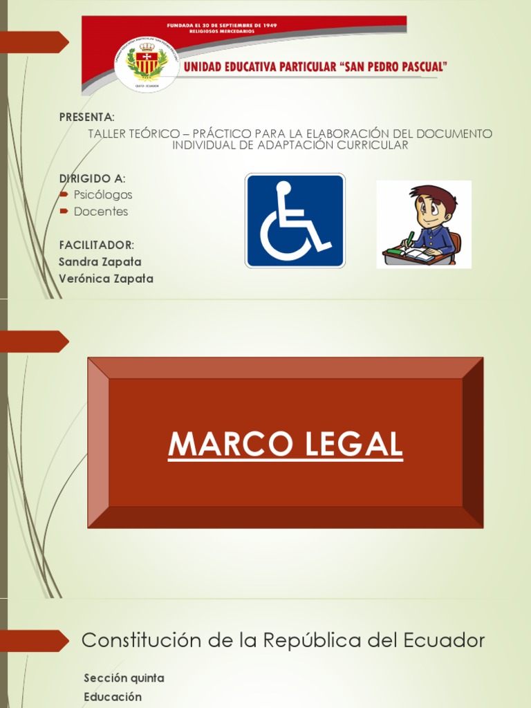 Taller de Adaptaciones Curriculares en Ecuador | PDF | Invalidez | Plan ...