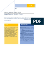 Flujo Proyectado Finanzas Personales 2019