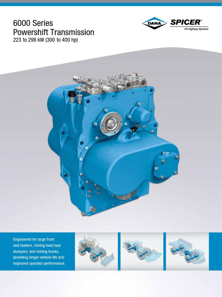 6000 Series Powershift Transmission PDF | PDF | Horsepower | Transmission  (Mechanics)