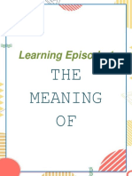 Learning Episode 1