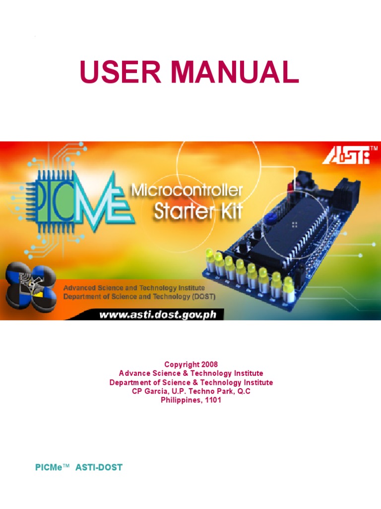 PICME User Guide PDF | PDF | Microcontroller | Assembly Language