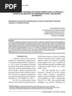 INDUÇAO DE PROTEINAS DO CHEQUE TÉRMICO COM EXERCÍCIOS