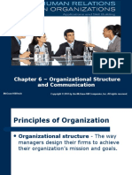 Chapter 6 - Organizational Structure: and Communication