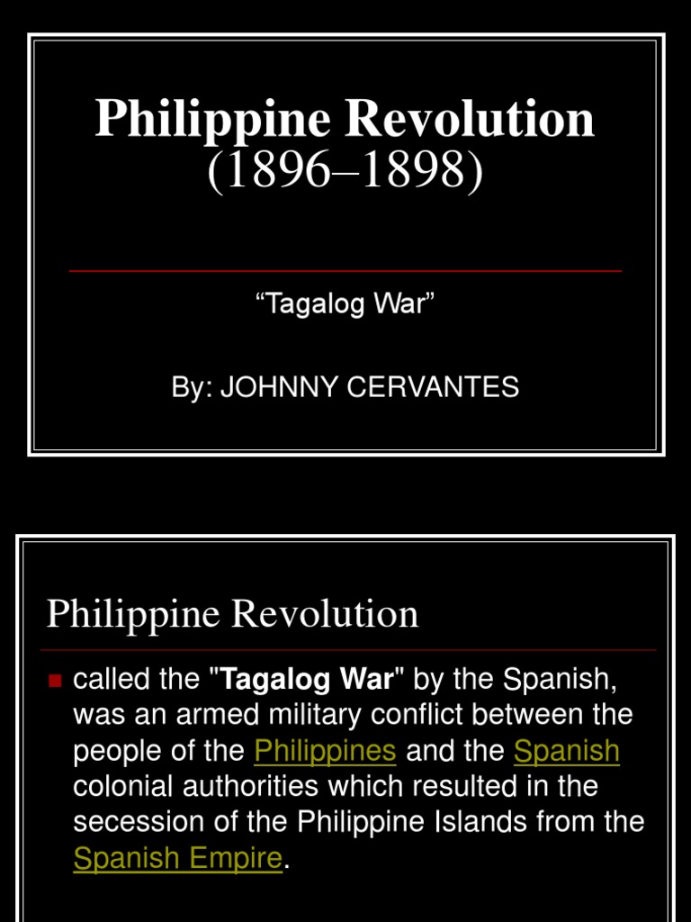 Overview of the 1896 Philippine Revolution | PDF | Philippines | Unrest