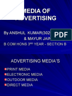 Media of Advertising - Print, Electronic, Outdoor & Direct