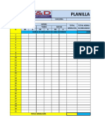 Plantilla PDF de Control de Maquinaria Pesada