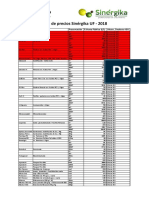 Lista de Precios Sinérgika UF - 2018-1