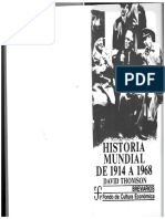 Libro David Thomson Historia Mundial de 1914 A 1968