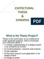 Architectural Thesis & SYNOPSIS