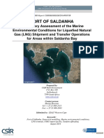 Prelim Assess of Marine Env Conditions - LNG operations in Saldanha Bay