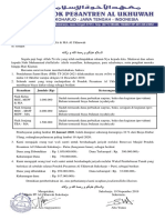 019 Surat Edaran Wali Santri - Daftar Ulang 2 - MSU, MSW, TBA & MA PDF