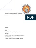 PROYECTO FINAL GARANTIAS DEL PROCEDIMIENTO