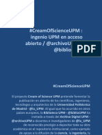 #CreamofScienceUPM: Ciencia Excelente de La UPM en Acceso Abierto / Archivo Digital UPM + Biblioteca UPM #somosUPM