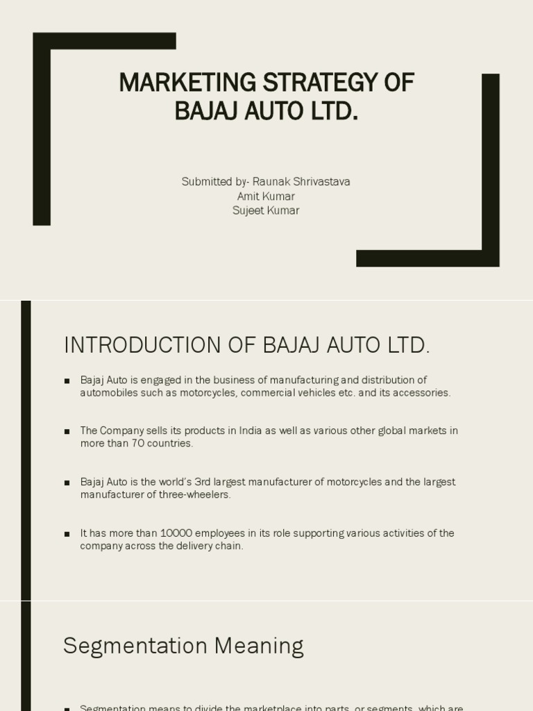 bajaj marketing
