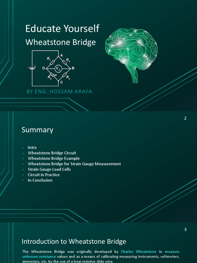 Wheatstone Bridge | PDF | Electrical Resistance And Conductance | Resistor