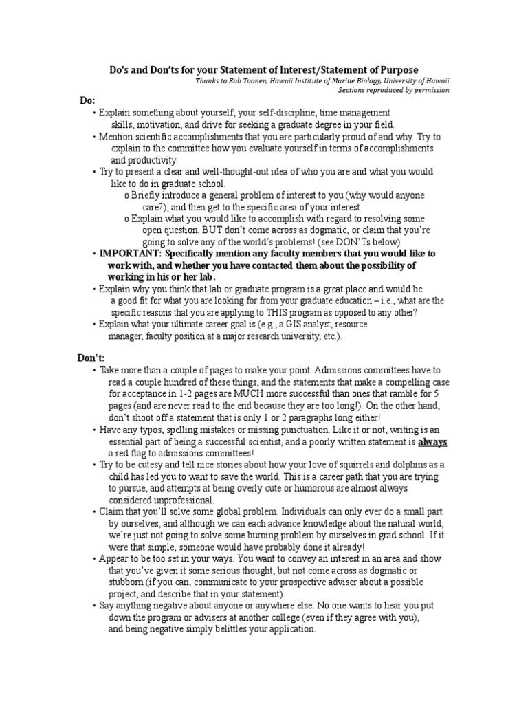 Statement of Purpose Example | PDF | Spatial Analysis | Geographic ...