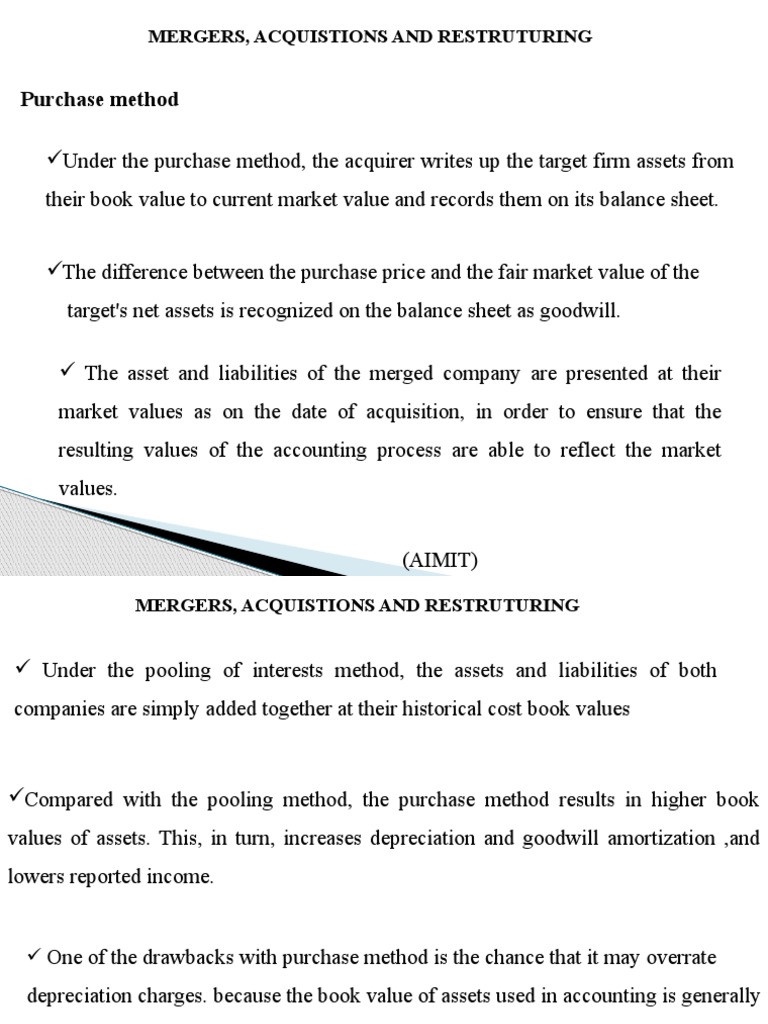 Purchase Method in Amalgamation Explained | PDF