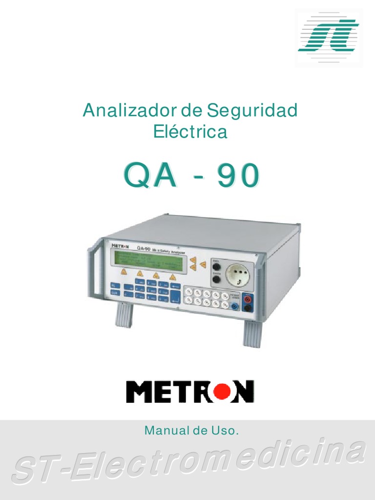 Metron Qa90 Manual Uso v.0102 PDF Corriente eléctrica Transformador