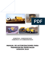 Manual Autorizaciones para Tansportes Especiales v2018 PDF