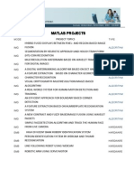 MATLAB Projects for Image Processing and Computer Vision Algorithms