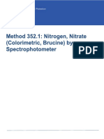 Method 352.1 - Nitrogen, Nitrate Metodo EPA