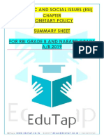 Attachment Summary Sheet - Monetary Policy - Formatted Lyst6032 PDF