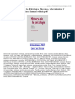 Historia de La Psicologia Sistemas Movimientos Y Escuelas PDF