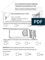 Diagnóstica de Matemática-3º Ano Ok