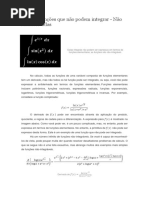 Lista de Funções Que Não Pode Integrar