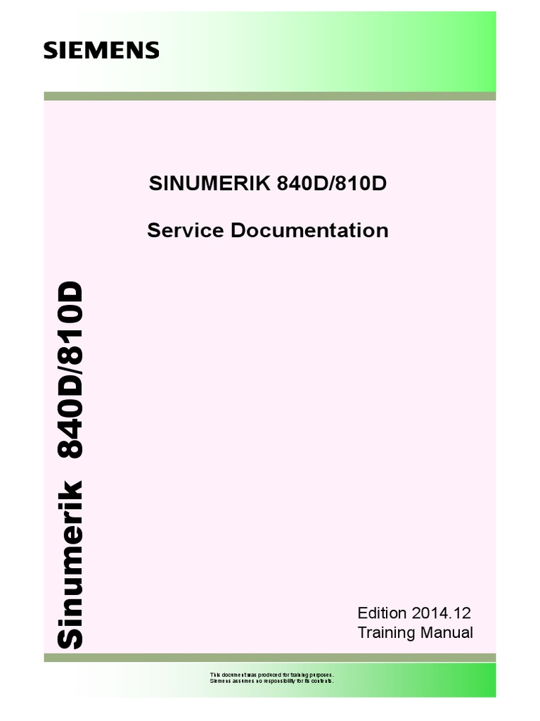 EN - 840D-810D - Complete Service - v74 PDF | PDF | Usb