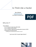 Learning To Think Like A Hacker PDF